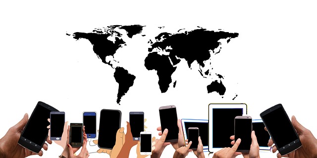 mobilní telefony po celém světě